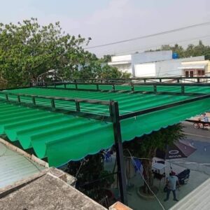 Mái che bạt xếp lượn sóng