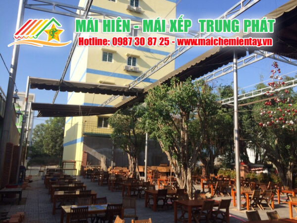 Mái hiên mái xếp giá rẻ