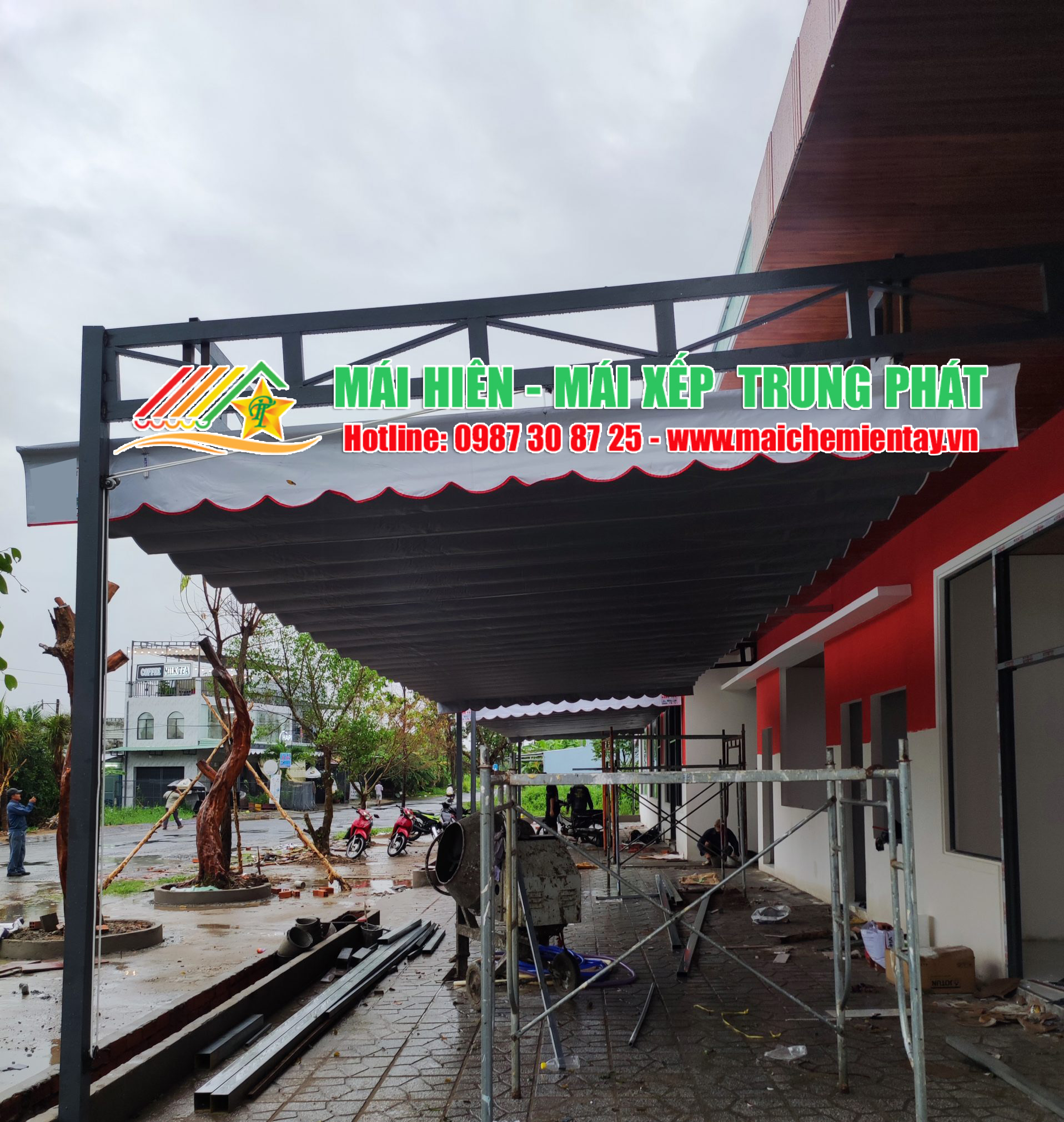 Địa chỉ lắp đặt mái bạt xếp che nắng di động Cần Thơ giá rẻ
